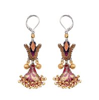 Earrings Ayala Bar Woman Plum Wine in Metal Alloy Cristallo H2388